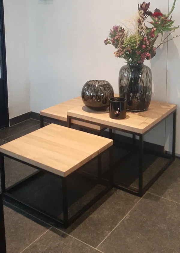 Salontafels set van 3 stuks - Afbeelding 2