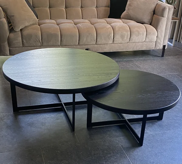 Ronde salontafels black