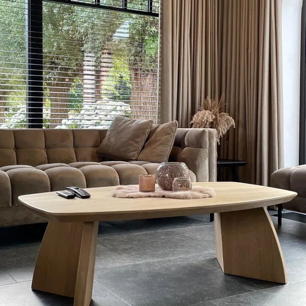Salontafel Roma deens ovaal eiken