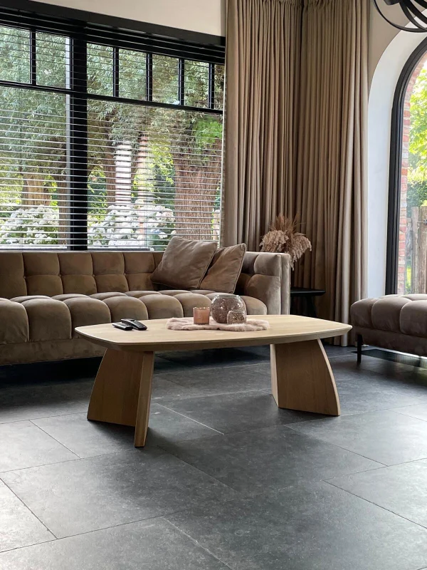 Salontafel Roma deens ovaal eiken - Afbeelding 4