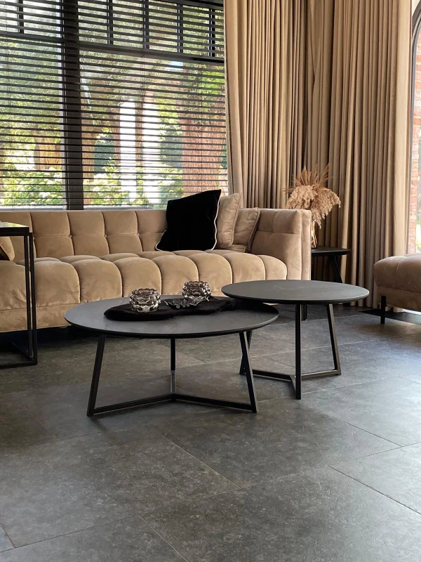 Salontafel Vera rond eik - Afbeelding 2