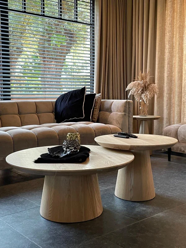 Salontafel rondo eiken