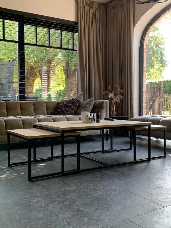 Salontafel set 3 stuks Manhattan - Afbeelding 3