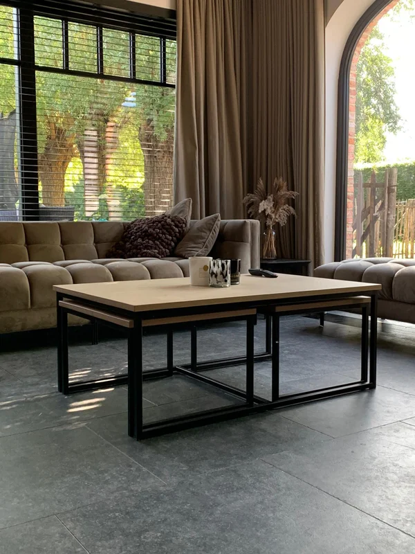 Salontafel set 3 stuks Manhattan - Afbeelding 2