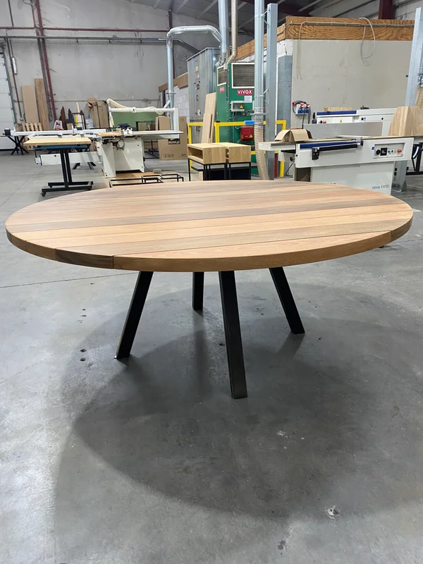 Buitentafel rond ipe - Afbeelding 3