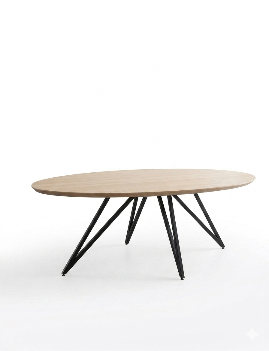 Eettafel Harper elips