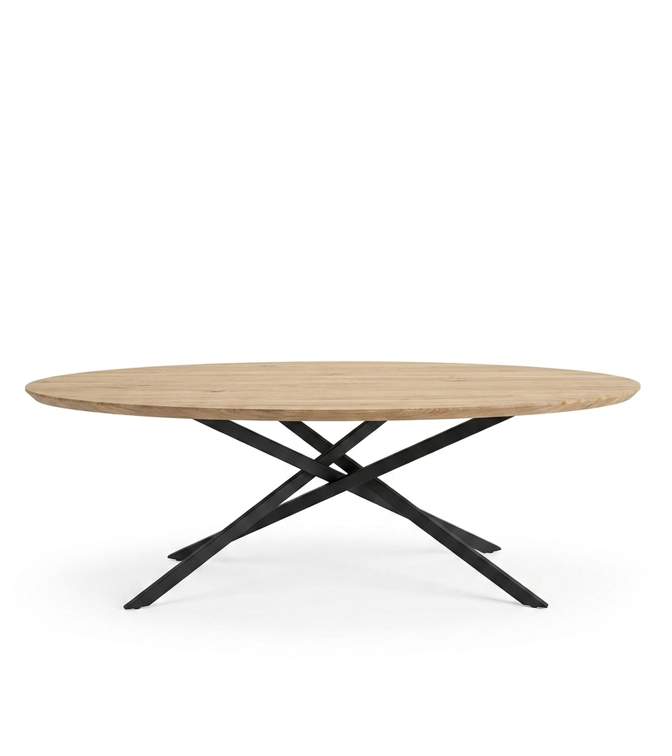 Eettafel Mikado elips