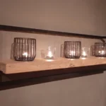 Wandplank in rustieke eik