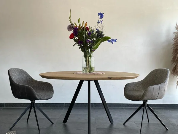 Ronde eettafel Odile 3 poten - Afbeelding 4