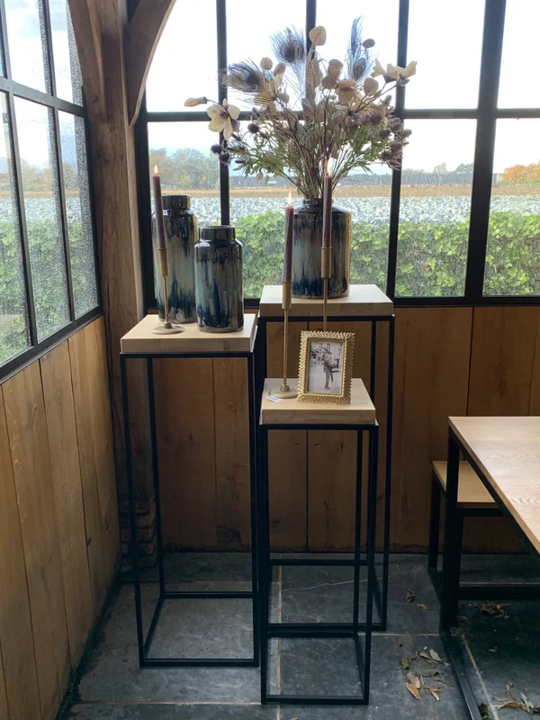 Sokkel in massieve eik