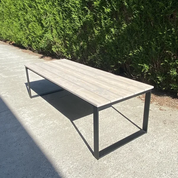 Buitentafel steigerhout u onderstel 80/20mm