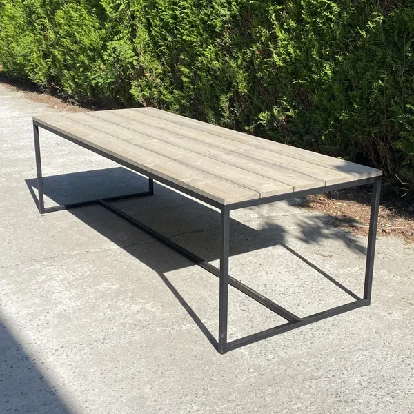 Buitentafel steigerhout u onderstel met ligger