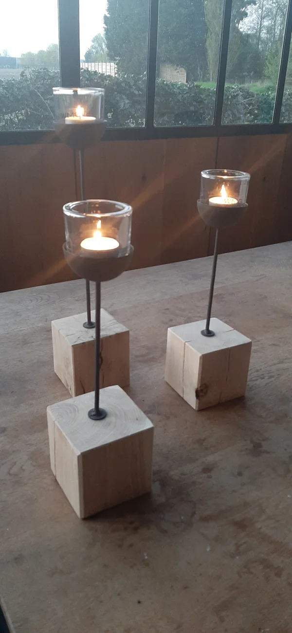 Windlicht Sophia hout