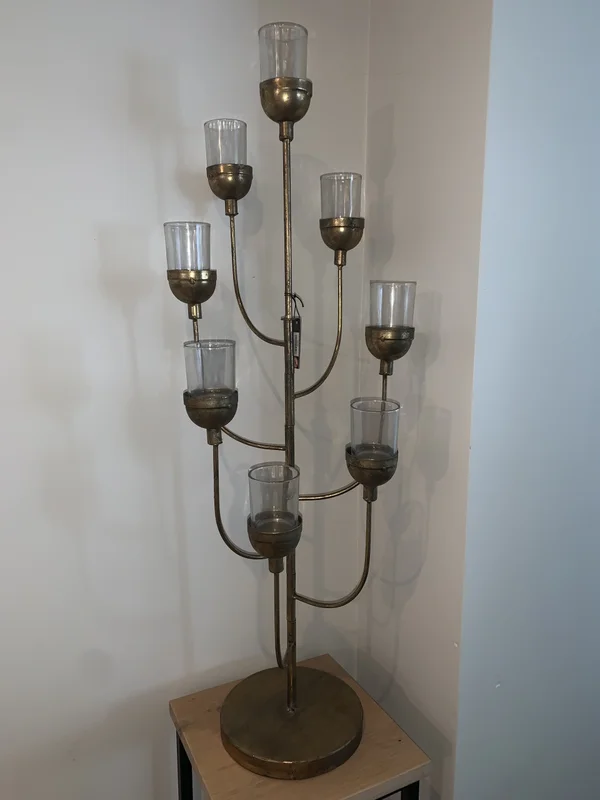 Kandelaar goud - Afbeelding 2