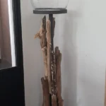 Windlicht-Staander Raisa met drijfhout