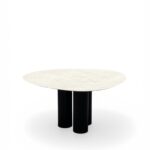 tafel keramiek organisch ebonu 3 poot