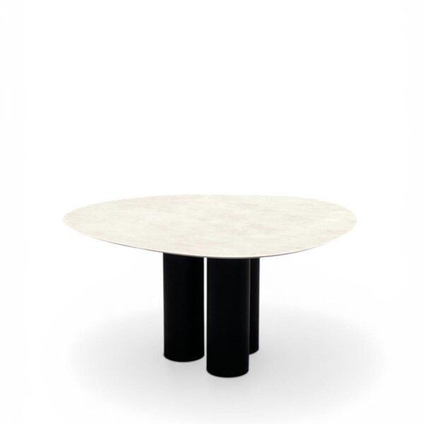 tafel keramiek organisch ebonu 3 poot