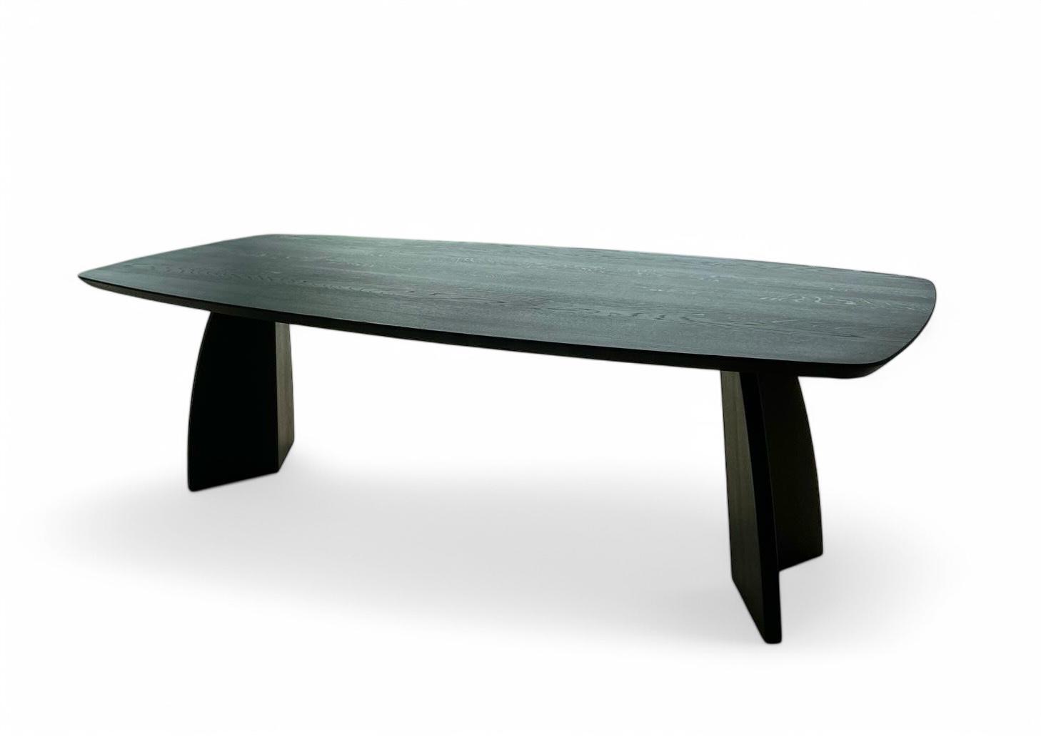 tafel in massieve eik deens ovaal Papillon