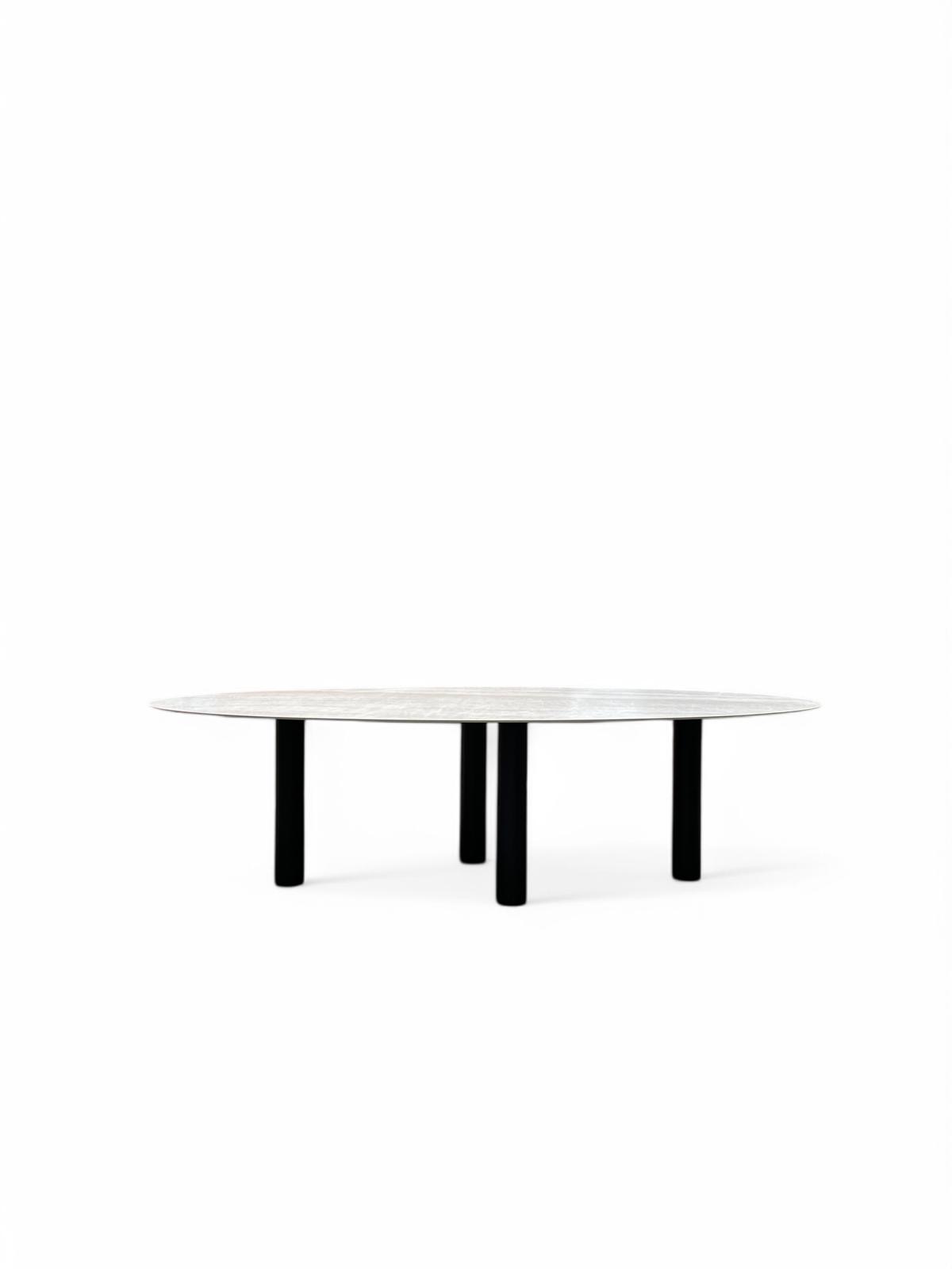 tafel keramiek ovaal ebonu
