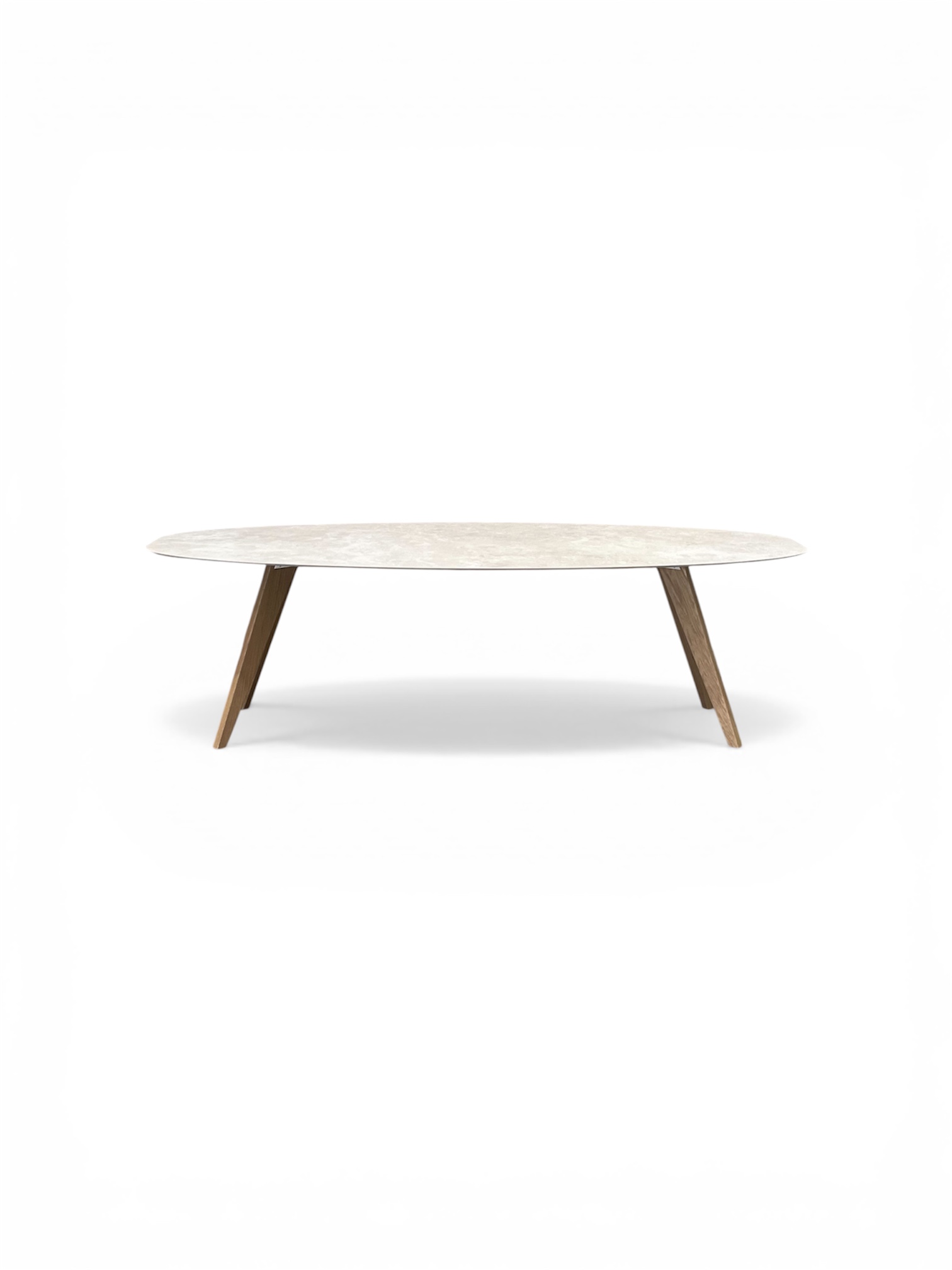 tafel keramiek fout ovaal ebu massief