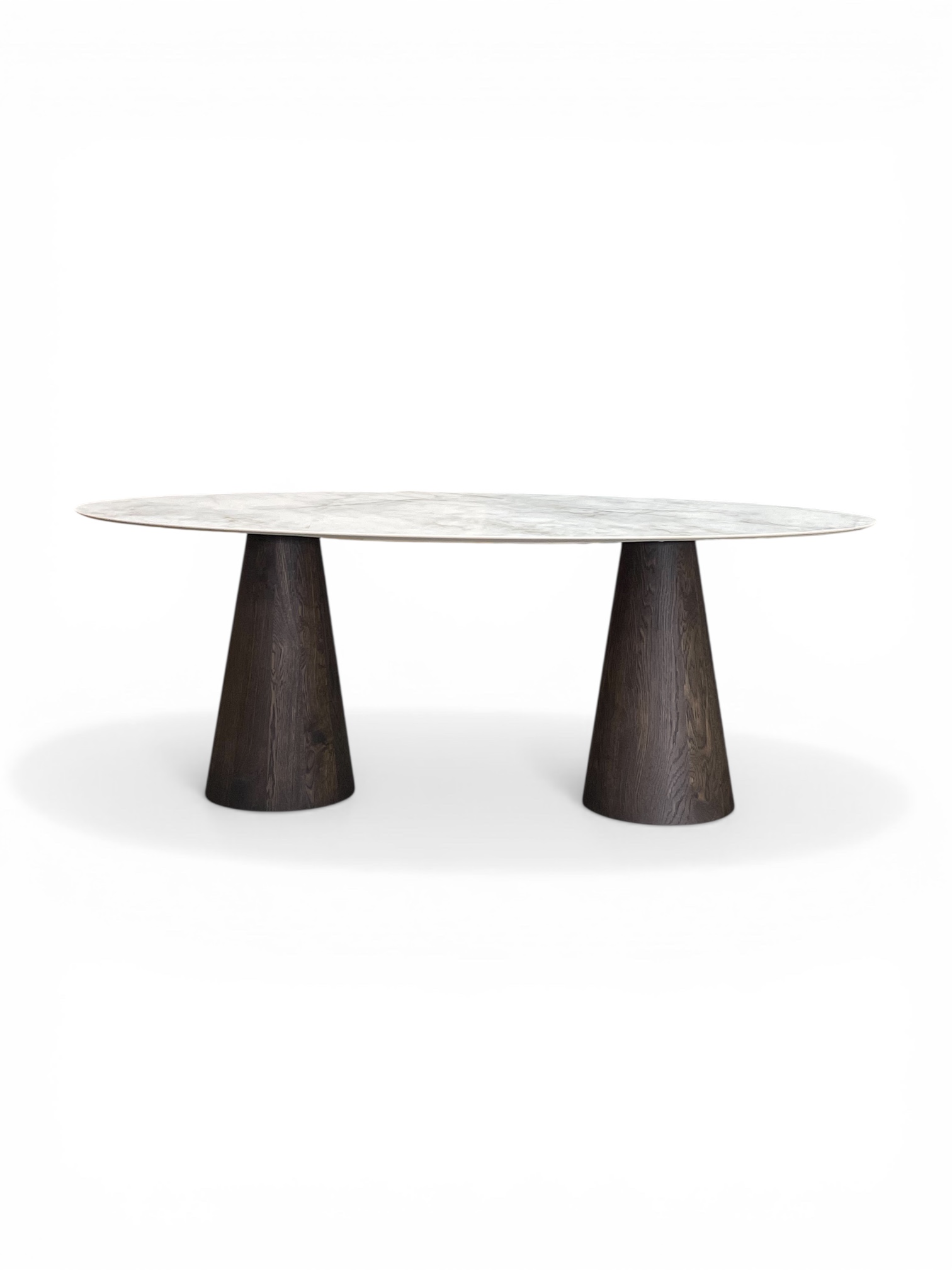 tafel keramiek ovaal robu massief charcoal