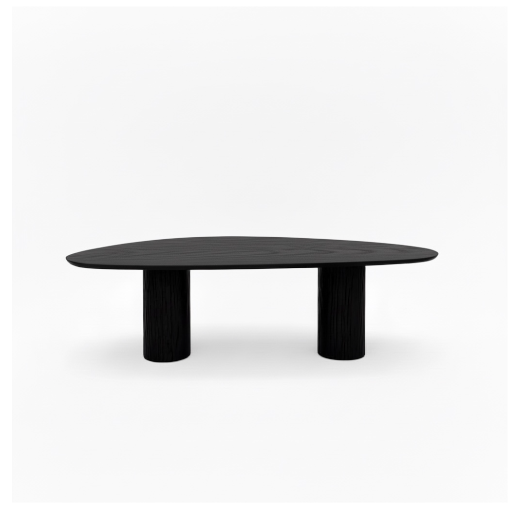 tafel kiezel in massieve eik novaro black