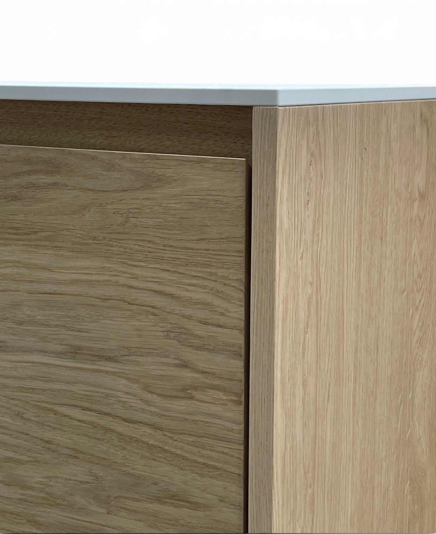Dressoir in massieve eik met keramisch bovenblad - Afbeelding 3